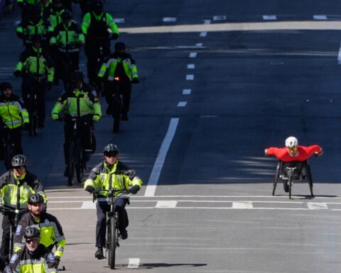 Marcel Hug claims his ninth Boston Marathon wheelchair title, Eden Rainbow-Cooper wins women's race
