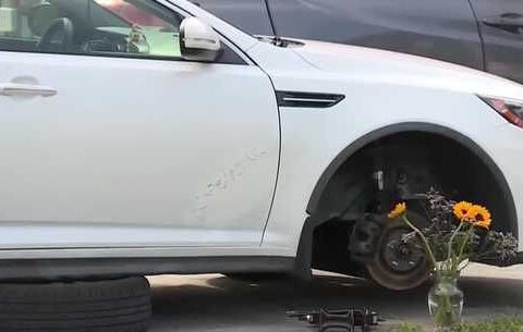 Man killed after car falls on him while changing tire