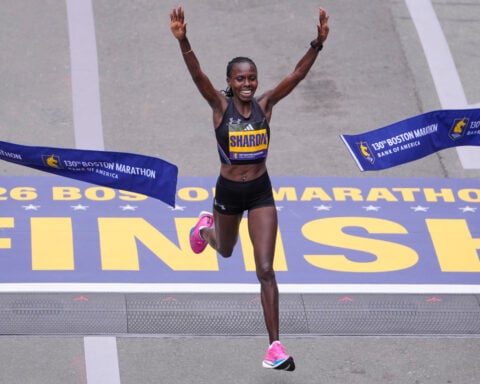 Defending champion John Korir breaks Boston Marathon record and Sharon Lokedi also repeats