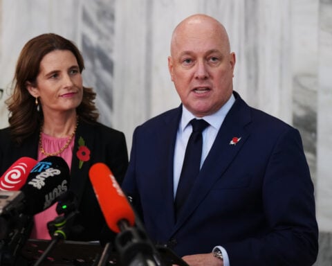 New Zealand Prime Minister Luxon survives party leadership vote months before election