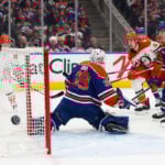 Kapanen's 2nd goal of game with 1:54 remaining lifts Oilers over Ducks 4-3 in playoff opener
