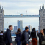 UK labour market cools by less than expected in three months to February