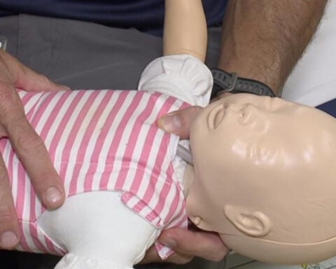 Doctor at Johns Hopkins All Children's Hospital explains how to respond to a choking baby