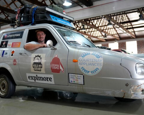 How 2 men claimed an absurd record by driving an old 3-wheel car the length of Africa