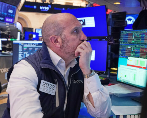 US stocks rally to records, but Brent oil also tops $100 on worries about the Iran war