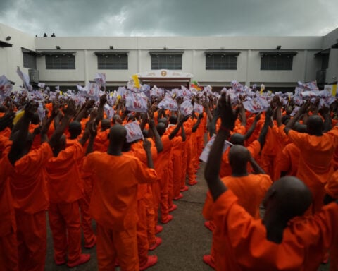 Pope tells inmates 'you are not alone' during Equatorial Guinea prison visit at end of Africa tour