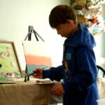Williamson County nine-year-old had cancer as a toddler and now he's a finalist in nationwide art competition