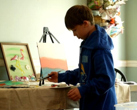 Williamson County nine-year-old had cancer as a toddler and now he's a finalist in nationwide art competition
