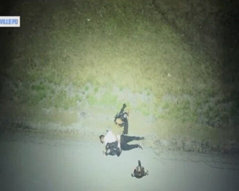 Drone penetrates darkness to help police capture suspected thief