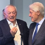 Jerry Jones shares a moment with old friend Bill Clinton as Cowboys prep for NFL draft