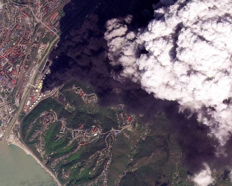 Fire after Ukrainian attack at Russia's Tuapse refinery hits air quality