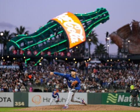 Shohei Ohtani's 53-game on-base streak ends as Roberts mulls resting him more often when he pitches