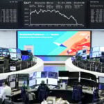 European shares dip as investors weigh Mideast developments, corporate earnings