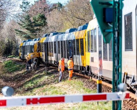 Two trains collide in Denmark, injuring 18 people, emergency service says