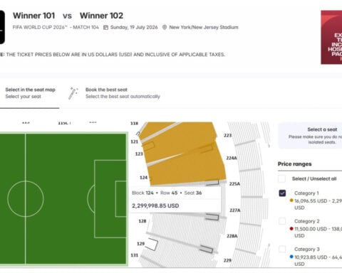 4 tickets to World Cup final are listed on FIFA's resale site for more than $2 million