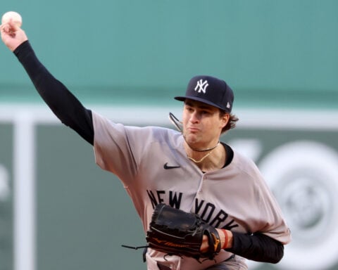 Schlittler says heckling `not too bad' as he pitches at Fenway Park for first time against Red Sox