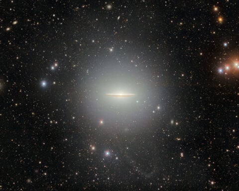 The wide-brimmed Sombrero galaxy is revealed in all its splendor by a telescope in Chile