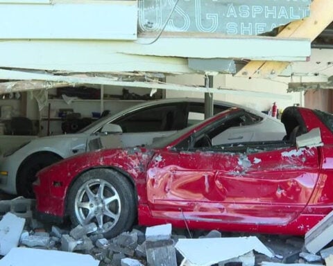 Truck crashes into home leaving rare car with extensive damage