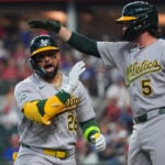 Athletics hit 3 solo homer on 7 pitches off Rangers' Eovaldi in 1st inning
