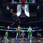 Celtics beat the 76ers 108-100 in Game 3 behind 25 points each from Tatum and Brown