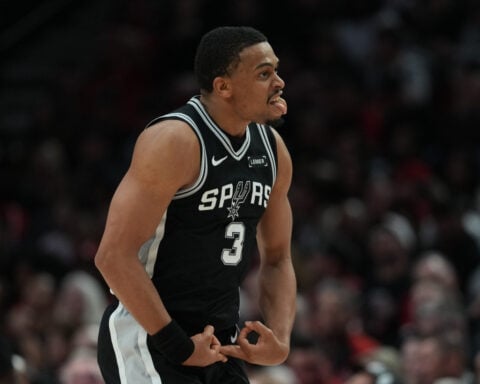 Spurs beat Trail Blazers 120-108 without Wembanyama to take 2-1 series lead
