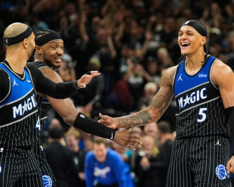 Magic, tested all season, find a way in final moments to beat Pistons for 2-1 series lead