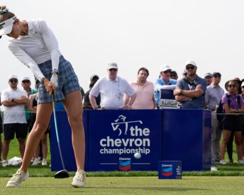 Nelly Korda slows her torrid pace and settles for 5-shot lead in Chevron Championship