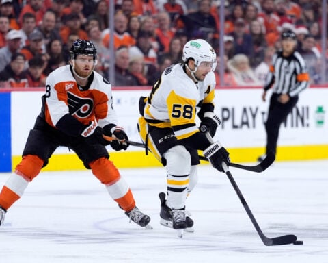 Crosby and Letang strike as the Penguins stave off a sweep with a 4-2 Game 4 win over Flyers
