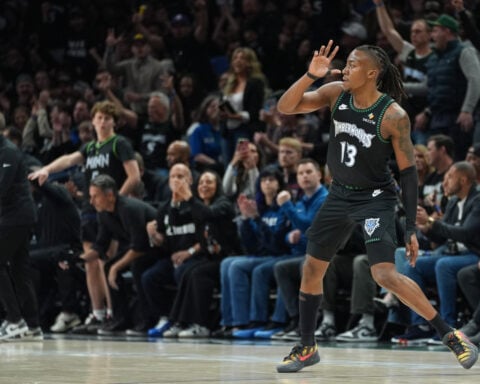 Dosunmu scores 43 points as Timberwolves overcome injuries to beat Nuggets 112-96 for 3-1 lead