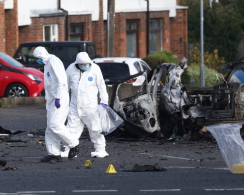 Car bomb explodes outside Northern Ireland police station