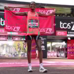 Sabastian Sawe of Kenya wins London Marathon in world-record time, first to finish under two hours