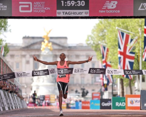 Sabastian Sawe breaks fabled 2-hour barrier in the marathon to shatter world record by 65 seconds