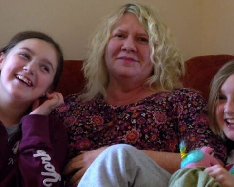 Family returns home 19 months after Helene