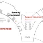 Visualizing the White House Correspondents’ Dinner shooting incident in maps