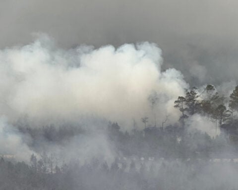 A fast-growing Georgia wildfire tops 31 square miles, with evacuations possible