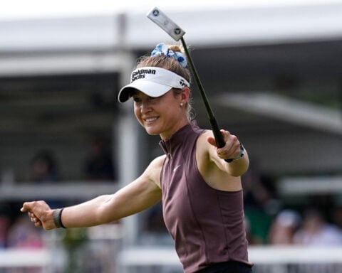 Nelly Korda wins Chevron Championship for 3rd major and returns to No. 1