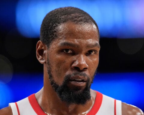 Kevin Durant sits again as Rockets face elimination entering Game 4 against Lakers