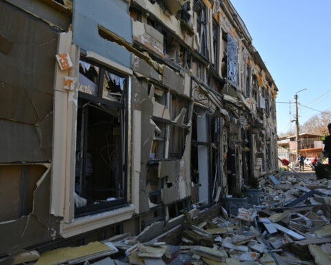 Russian drone attack wounds 14 while Ukrainian drones kill 2 in Russia-held area