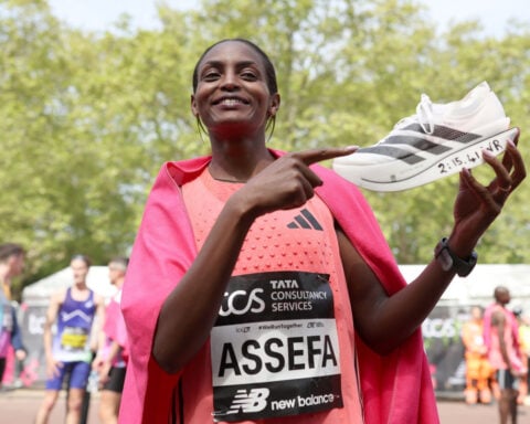 Adidas shares get a lift from London Marathon winners