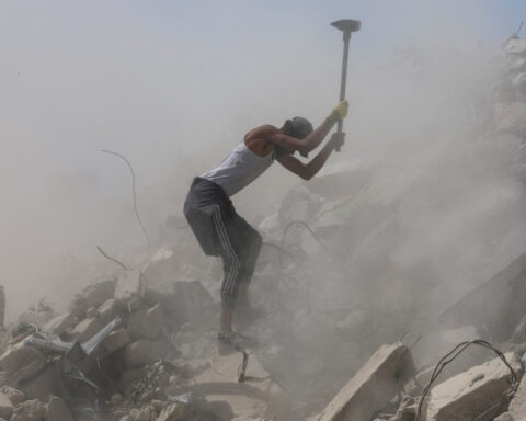 Palestinians use Gaza rubble to restore streets as US rebuilding plan stalls