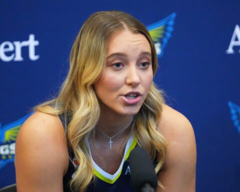 Paige Bueckers says it's all business with Azzi Fudd as they try to win with the Dallas Wings