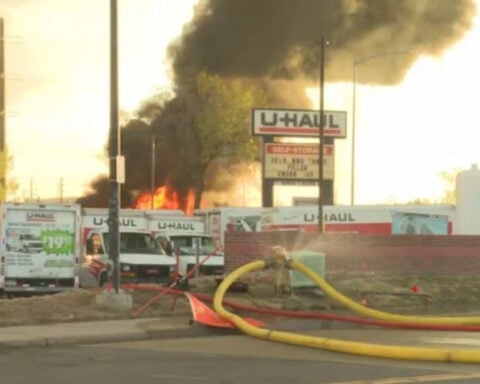 Firefighters rush to fuel truck fire, possible hazmat situation