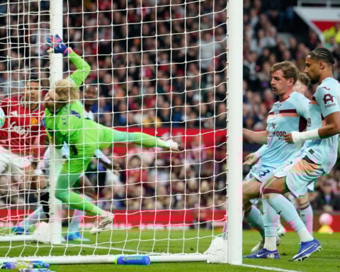 Clinical Man United beats Brentford to move clear in third place