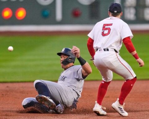Yankees slugger Giancarlo Stanton headed to injured list with low-grade right calf strain