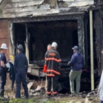 Car slams into home on Detroit's west side, bursts into flames