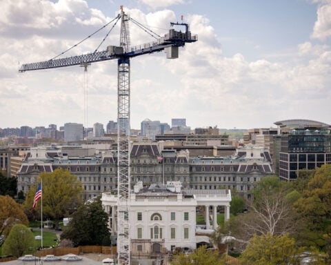 In Trump-like tone, government lawyers ask court to undo ruling halting work on White House ballroom