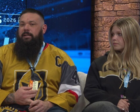 Golden Knights family finds comfort in Mammoth hockey community after having a baby in the NICU