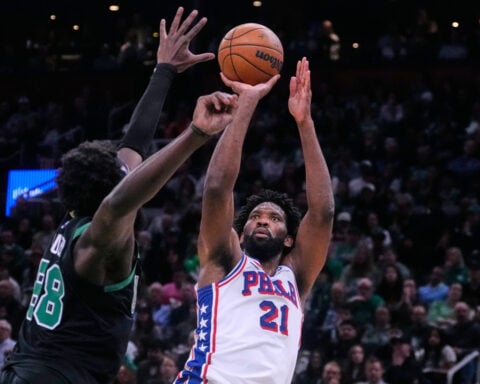 Joel Embiid scores 33 as 76ers beat Celtics 113-97 in Game 5 to keep their season alive
