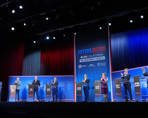 California candidates for governor tangle in messy TV debate with mail ballots about to go out