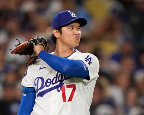 Ohtani strikes out 9 over 6 innings in 2nd pitching-only performance for Dodgers
